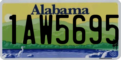 AL license plate 1AW5695