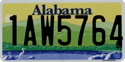 AL license plate 1AW5764