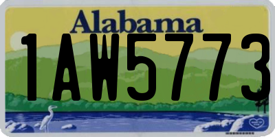AL license plate 1AW5773