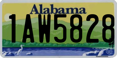 AL license plate 1AW5828