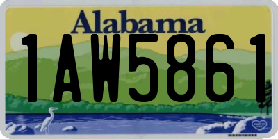AL license plate 1AW5861