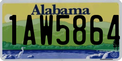 AL license plate 1AW5864