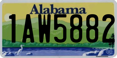 AL license plate 1AW5882