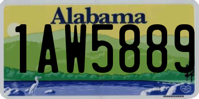 AL license plate 1AW5889