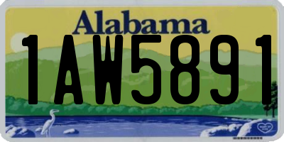 AL license plate 1AW5891