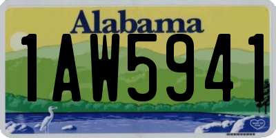 AL license plate 1AW5941