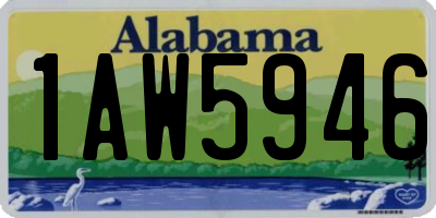 AL license plate 1AW5946