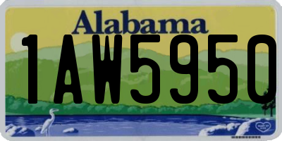 AL license plate 1AW5950