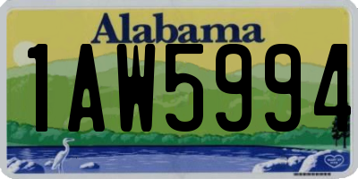 AL license plate 1AW5994