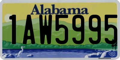 AL license plate 1AW5995