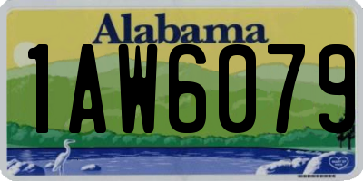 AL license plate 1AW6079