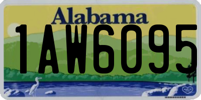 AL license plate 1AW6095