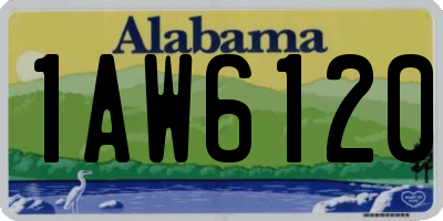 AL license plate 1AW6120