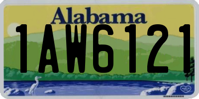 AL license plate 1AW6121