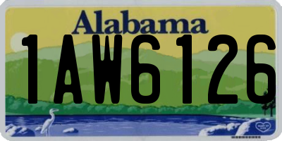 AL license plate 1AW6126