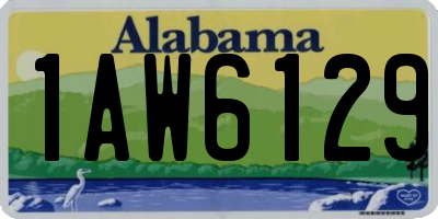 AL license plate 1AW6129