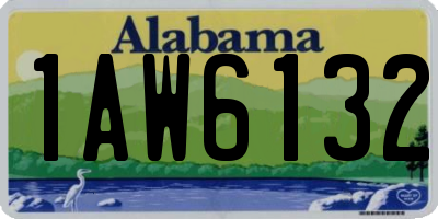 AL license plate 1AW6132
