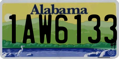 AL license plate 1AW6133