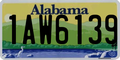 AL license plate 1AW6139