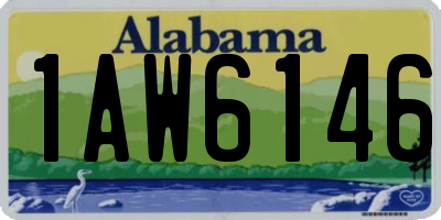AL license plate 1AW6146