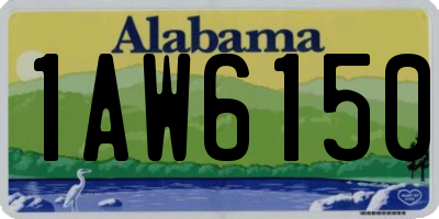 AL license plate 1AW6150