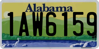 AL license plate 1AW6159