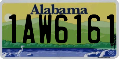 AL license plate 1AW6161