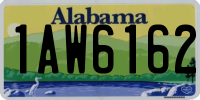 AL license plate 1AW6162