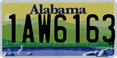 AL license plate 1AW6163
