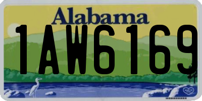 AL license plate 1AW6169
