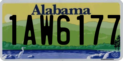 AL license plate 1AW6177