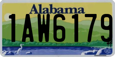 AL license plate 1AW6179