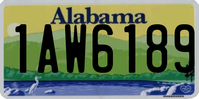 AL license plate 1AW6189