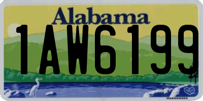 AL license plate 1AW6199