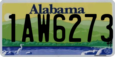 AL license plate 1AW6273