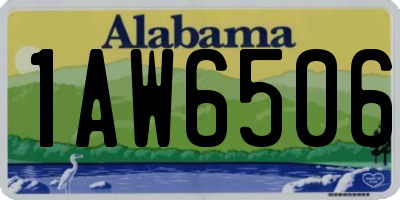 AL license plate 1AW6506