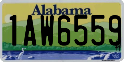 AL license plate 1AW6559