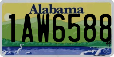 AL license plate 1AW6588