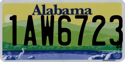 AL license plate 1AW6723