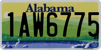 AL license plate 1AW6775
