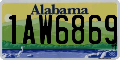 AL license plate 1AW6869