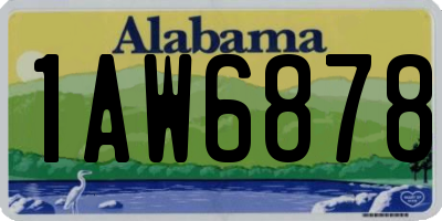 AL license plate 1AW6878