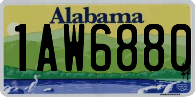 AL license plate 1AW6880