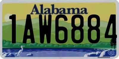 AL license plate 1AW6884