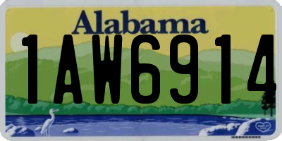AL license plate 1AW6914