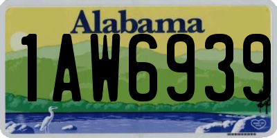 AL license plate 1AW6939
