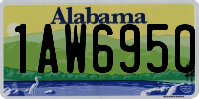 AL license plate 1AW6950