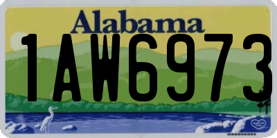 AL license plate 1AW6973