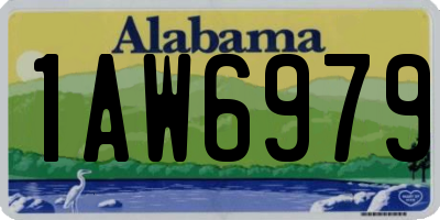 AL license plate 1AW6979