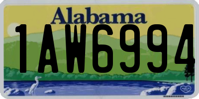 AL license plate 1AW6994
